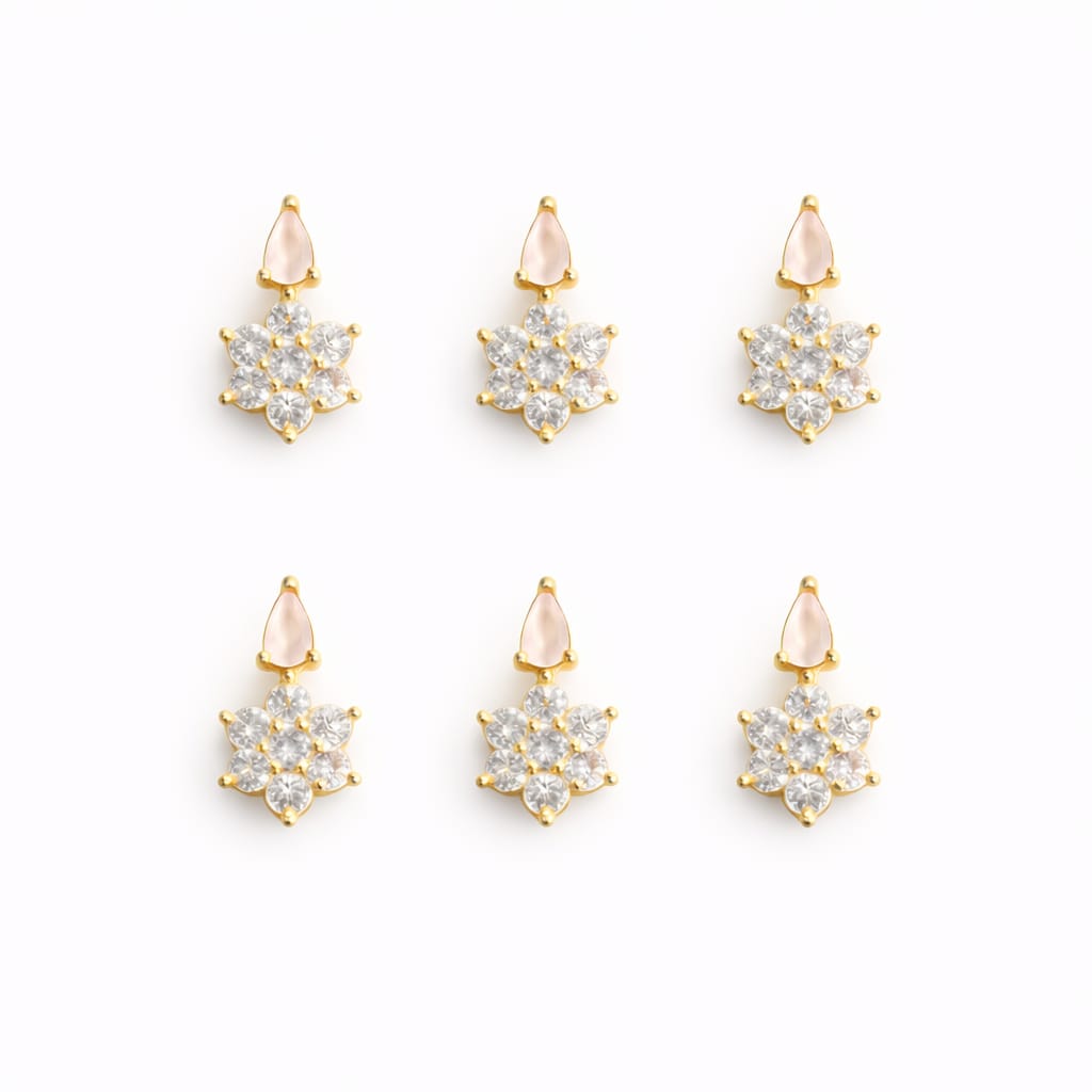 Invisible Pendant Floral Drop (6pcs)