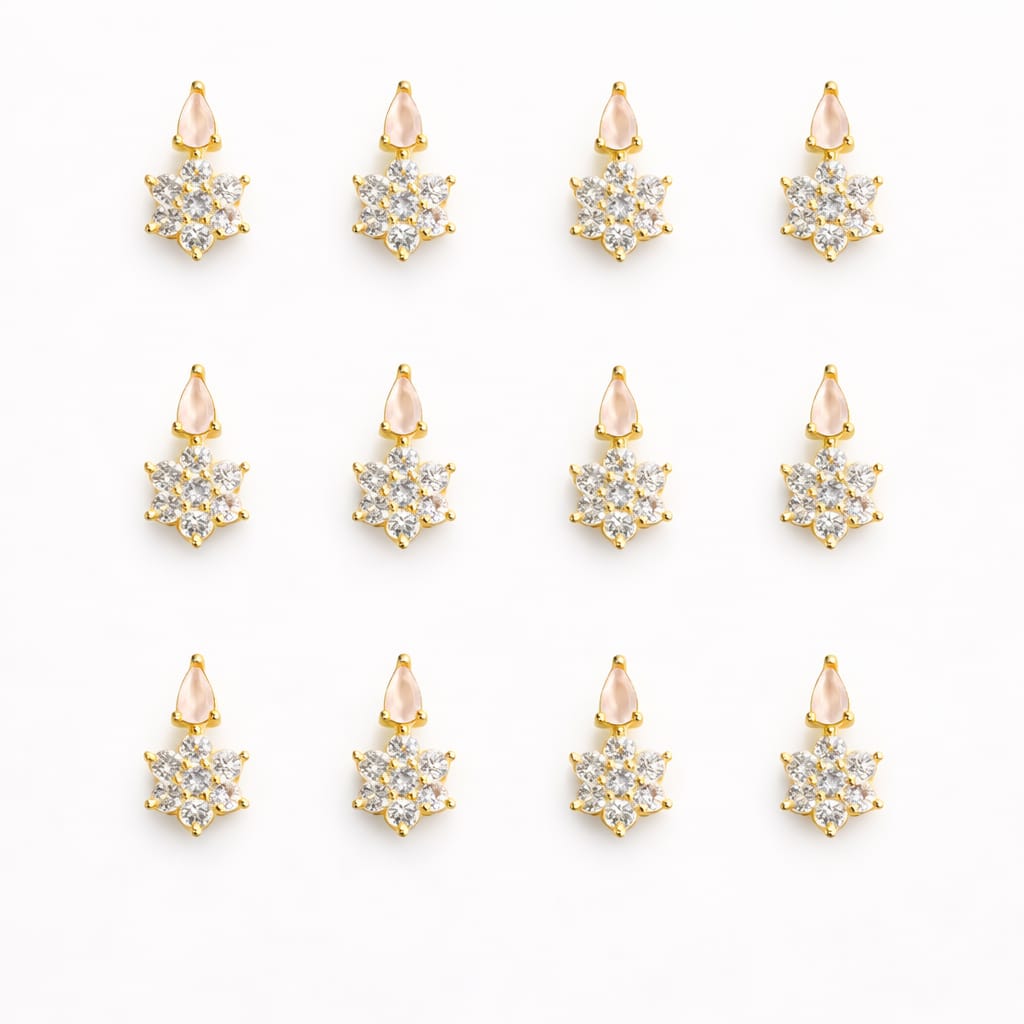 Invisible Pendant Floral Drop (6pcs) - Image 2