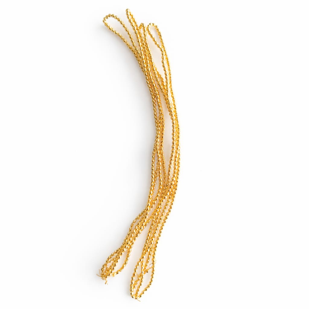 Golden beads for jewllry making