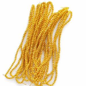 Golden beaded kjharbuja for jewellery making