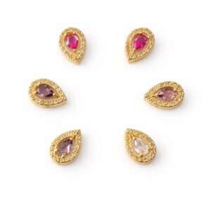 Pear Shape Designer Stone kundan (6Pcs set)