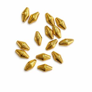Gold Plated nimboli Beads