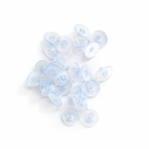 Transparent silicone earring backs for stud earrings