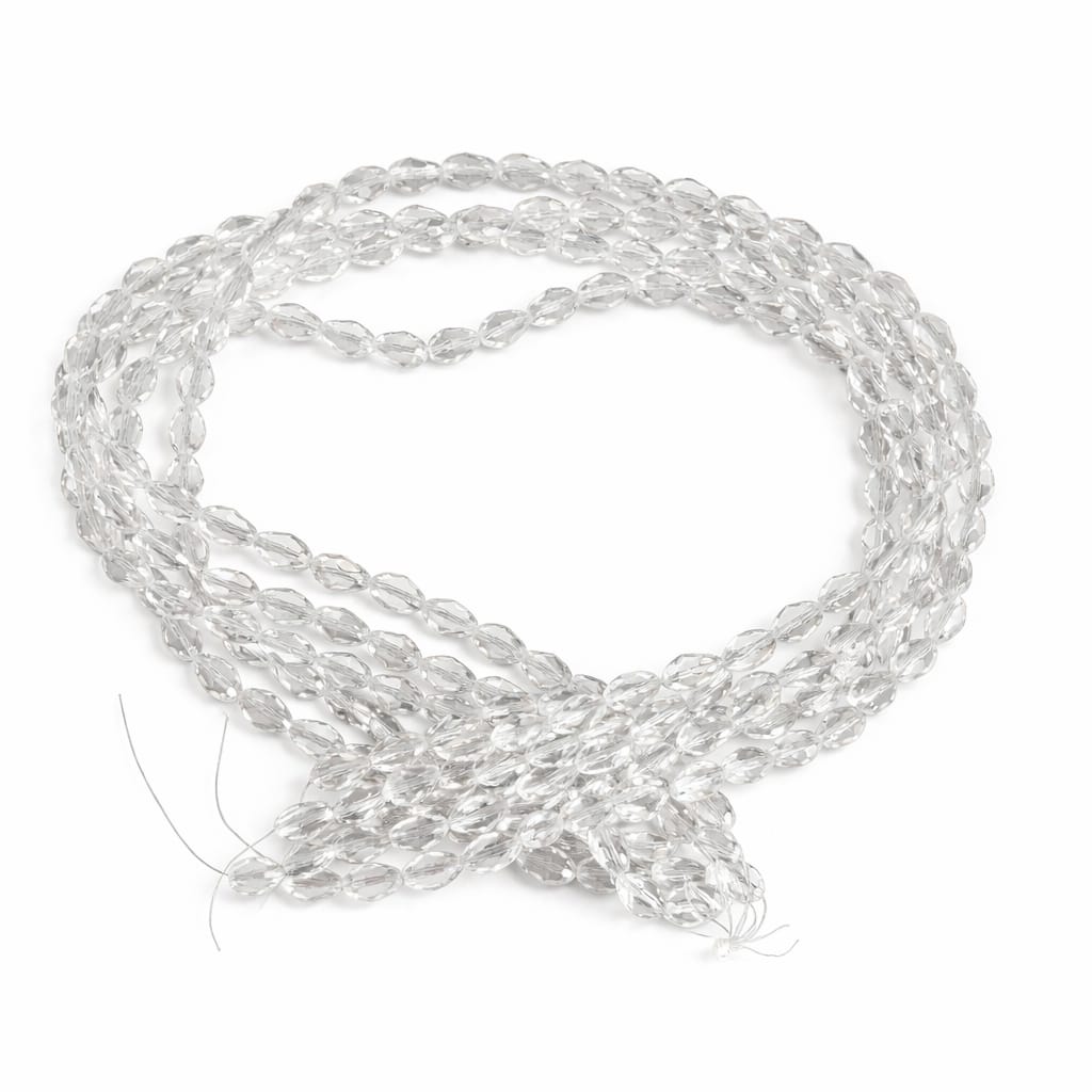 drop shape crystal beads 8 mm